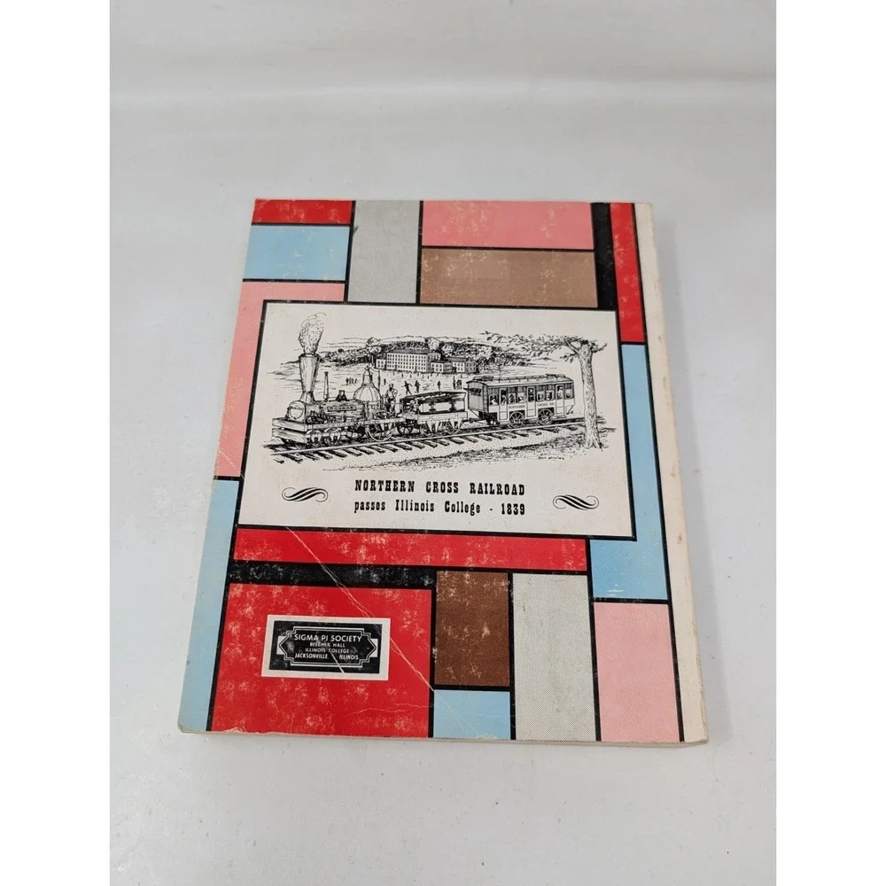 Sigma Pi Society of Illinois College Jacksonville Illinois History Book VTG 1971
